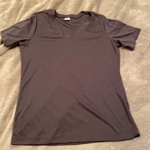 this is a grey workout shirt size medium